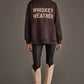 Dark Gray Whiskey & Bourbon Reversible Sweatshirt