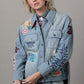 We Salute Denim Jacket by Double D Ranch