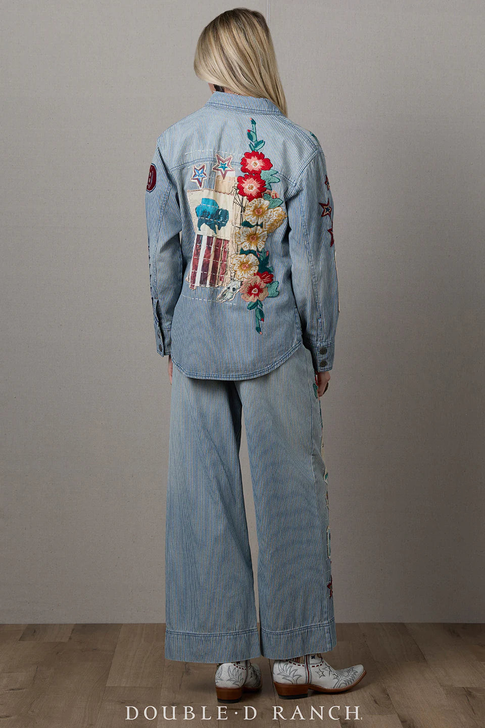 We Salute Denim Jacket by Double D Ranch