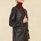 Vintage Wash Leather Blazer