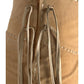 Long Suede Fringe Skirt by Scully in Old Rust