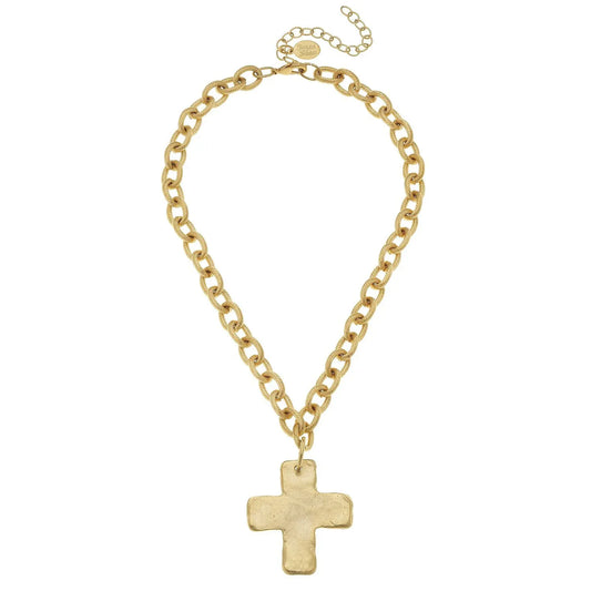 Solid Cross Necklace by Susan Shaw