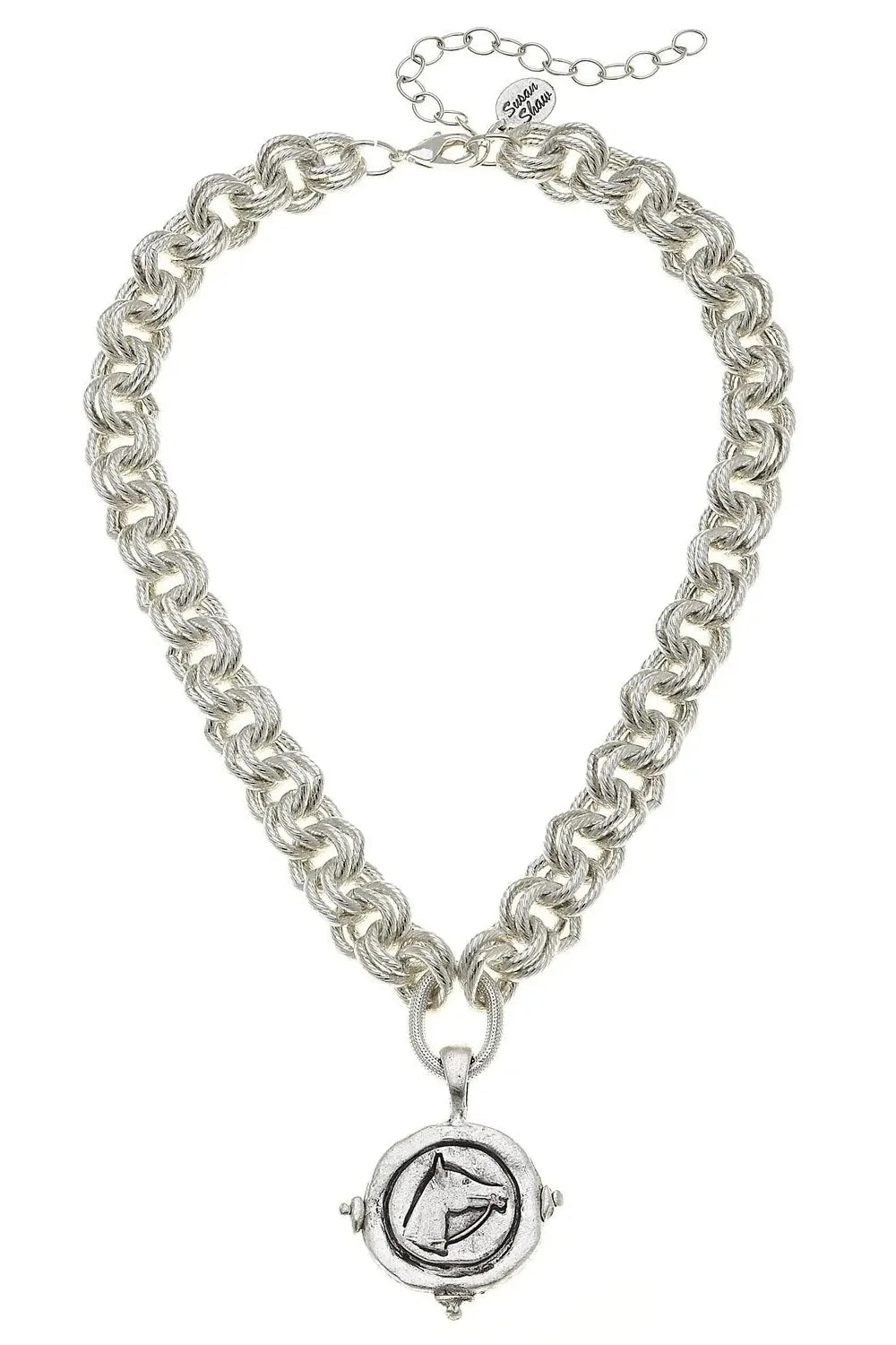 Horse Head Intaglio Necklace by Susan Shaw