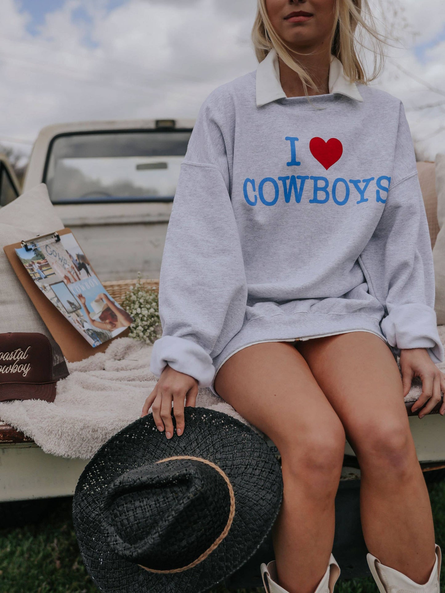 I Love Cowboys Sweatshirt at Bourbon Cowgirl