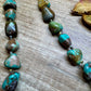 27-Inch Necklace – Natural Shell & Turquoise Nuggets