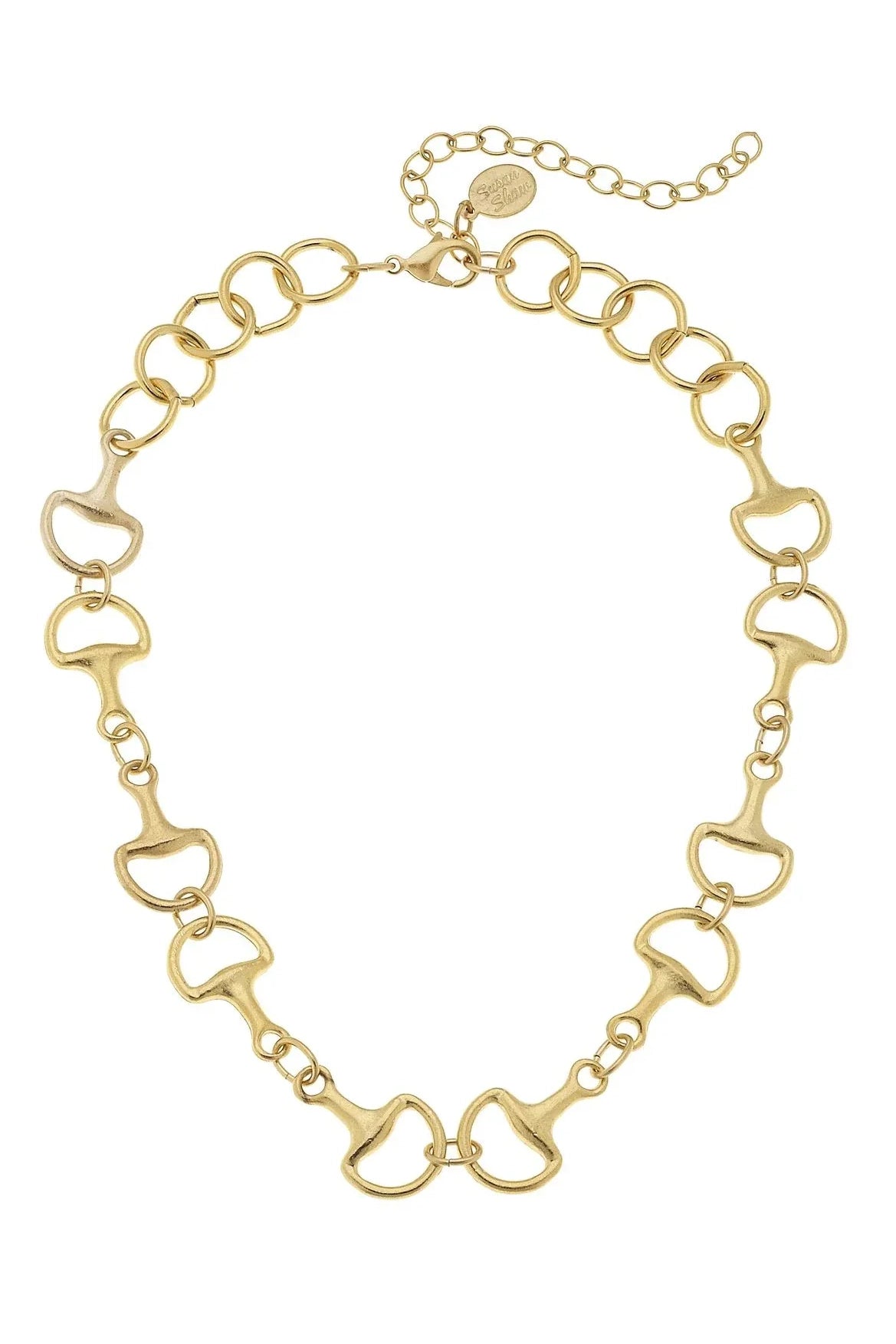Gold Horse Bit Necklace by Susan Shaw