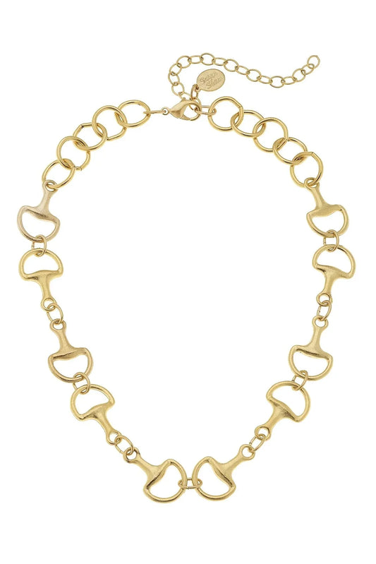 Gold Horse Bit Necklace by Susan Shaw
