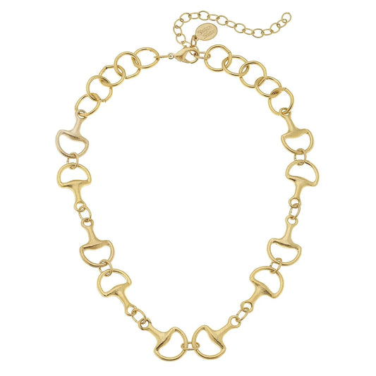 Gold Horse Bit Necklace by Susan Shaw