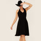 Black Halter Dress Peruvian Cotton for Country Girls at Bourbon Cowgirl