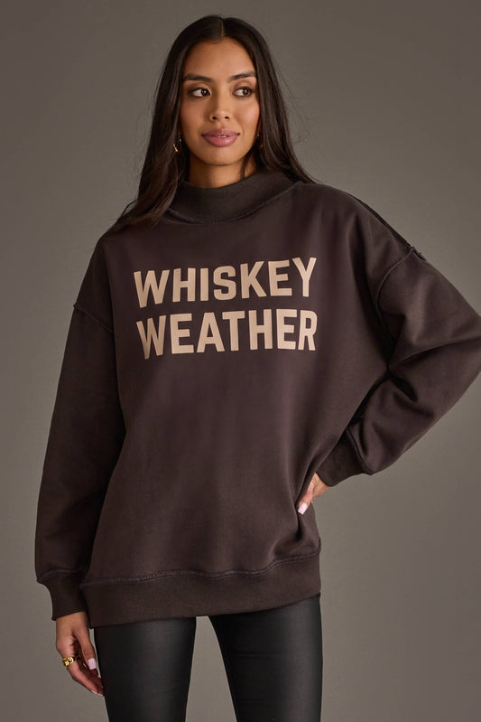 Dark Gray Whiskey & Bourbon Reversible Sweatshirt