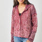 Star Embroidery Washed Jacket