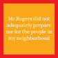 CARD Mr. Rogers | Funny Party Gift | Kitsch Greeting Cards
