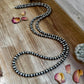 54 inch Necklace - 10 mm & 10 mm saucer Sterling Silver Pearls
