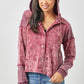 Star Embroidery Washed Jacket