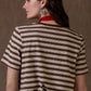 Texas Toupee Top striped shirt on woman