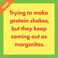 CARD Protein Shakes | Funny Gift | Kitsch Greeting Cards