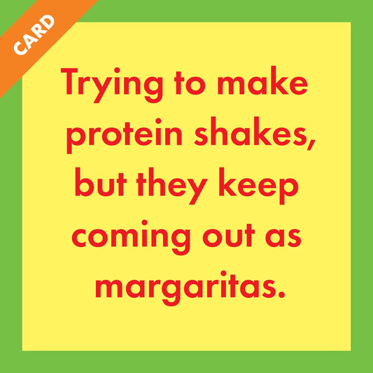 CARD Protein Shakes | Funny Gift | Kitsch Greeting Cards