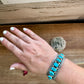 Cuff - Sterling silver Cuff Bracelet with Kingman turquoise