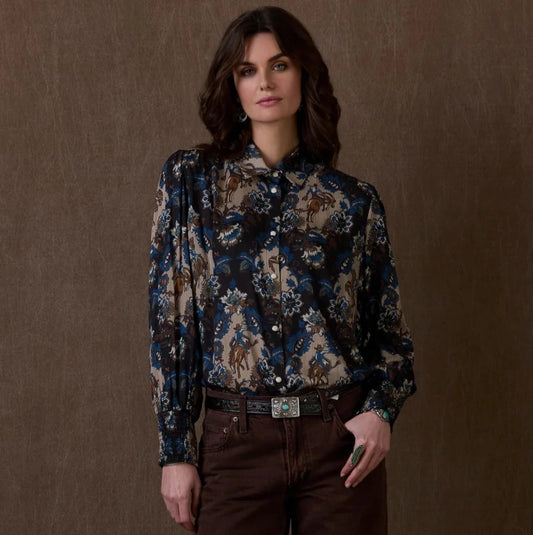 Dewitt's Damask Blouse by Double D Ranch
