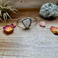 Cuff Bracelet- White Buffalo and Sterling silver