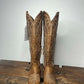 Pair of tall, brown cowboy boots.