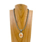 Navajo Pearls and Oval Cowgirl Pendant Necklace at Bourbon Cowgirl
