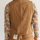 Brown Denim Western Style Cowgirl Vest