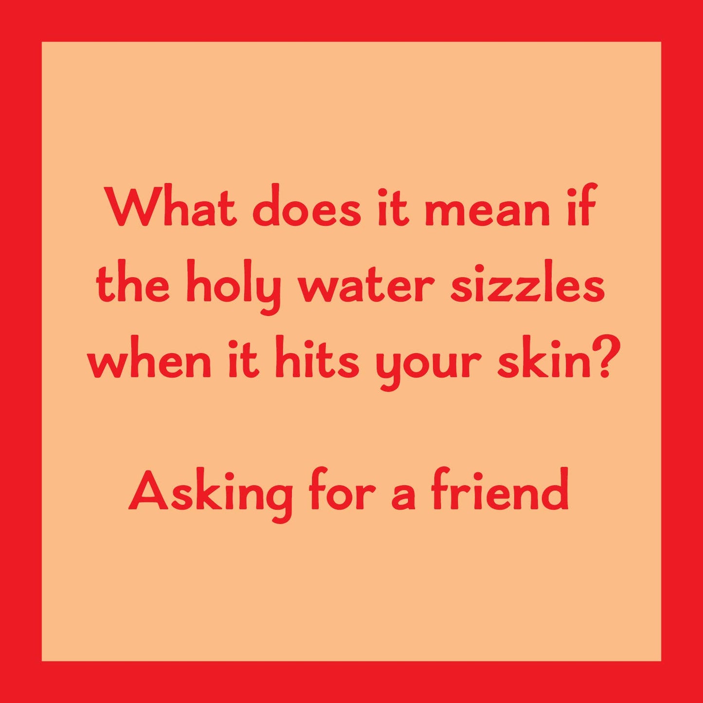 CARD Holy Water | Funny Party Gift | Kitsch Greeting Cards