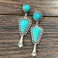 Squash Turquoise Post Earrings at Bourbon Cowgirl