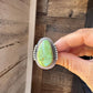 Adjustable Green Turquoise Ring – Sterling Silver – One of a Kind – Made in USA