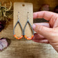 Orange Spiny Oyster Earrings – Sterling Silver Pearls
