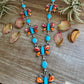 Massive Butterfly Necklace – Kingman Turquoise & Spiny Oyster – 32.5 Inch