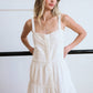 Romantic Tiered Woven Maxi with Lace Trim Dress