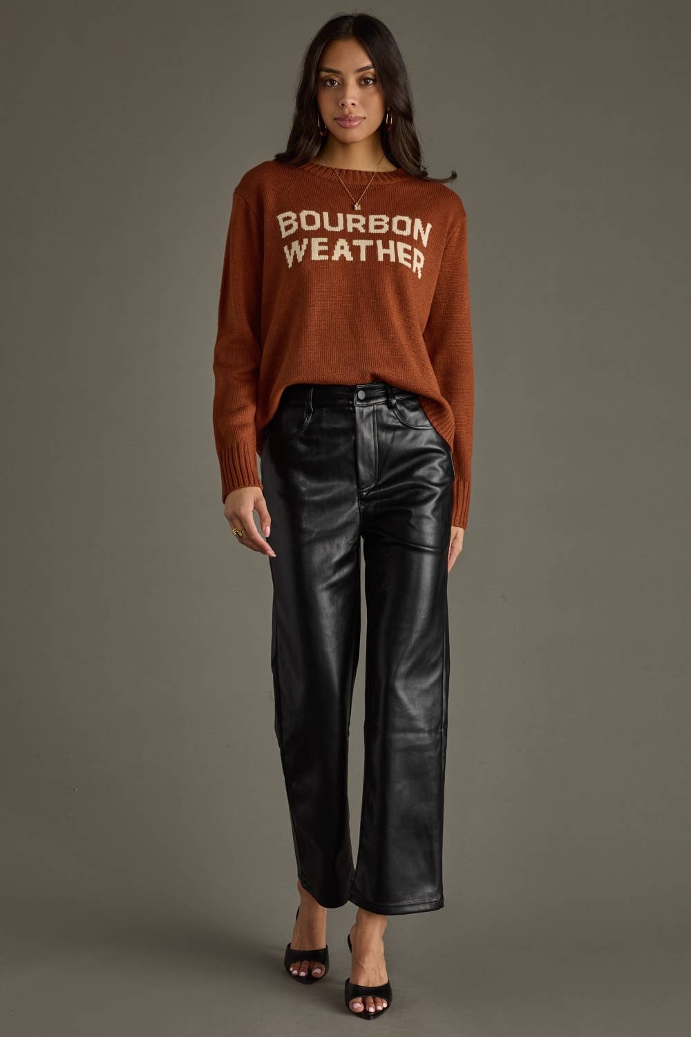 Rust & Ivory Bourbon Weather Sweater