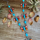 Massive Butterfly Necklace – Kingman Turquoise & Spiny Oyster – 32.5 Inch