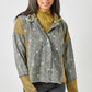 Star Embroidery Washed Jacket