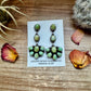 Big Dangle Sonoran Gold Turquoise Stud Earrings