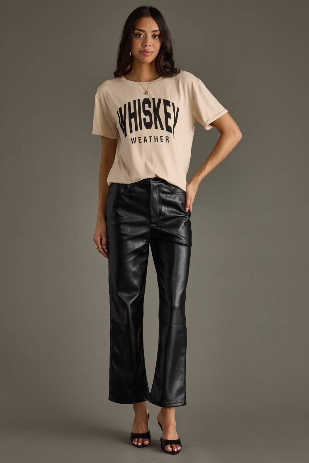 Tan Whiskey Weather Tee T-Shirt