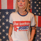 Great American Rodeo Ringer T-Shirt - Tees for Cowgirls