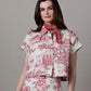 America The Beautiful Toile Top by Double D Ranch
