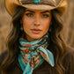 Cowgirl in hat and scarf