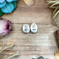 Sterling Silver Rising Phoenix Turquoise Stud Earrings – Handmade by Artist Jason Ogg