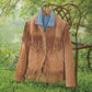 Madison Suede Fringe Western Style Jacket
