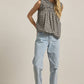Gingham Ruffled Babydoll Blouse