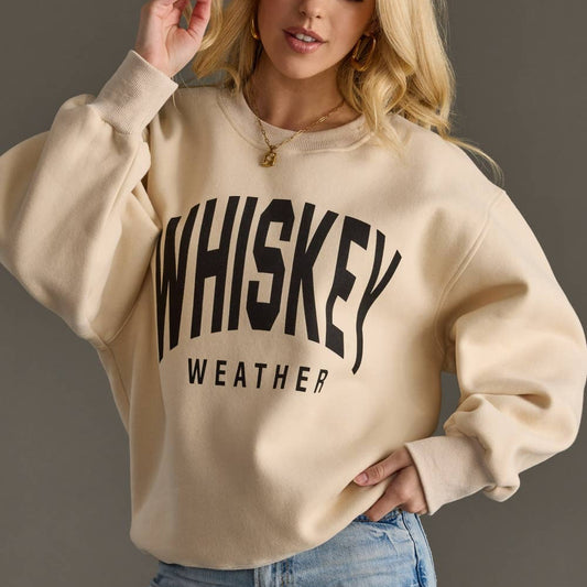 Tan Whiskey Weather Sweatshirt