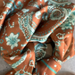 Rust Turquoise Paisley Wild Rag