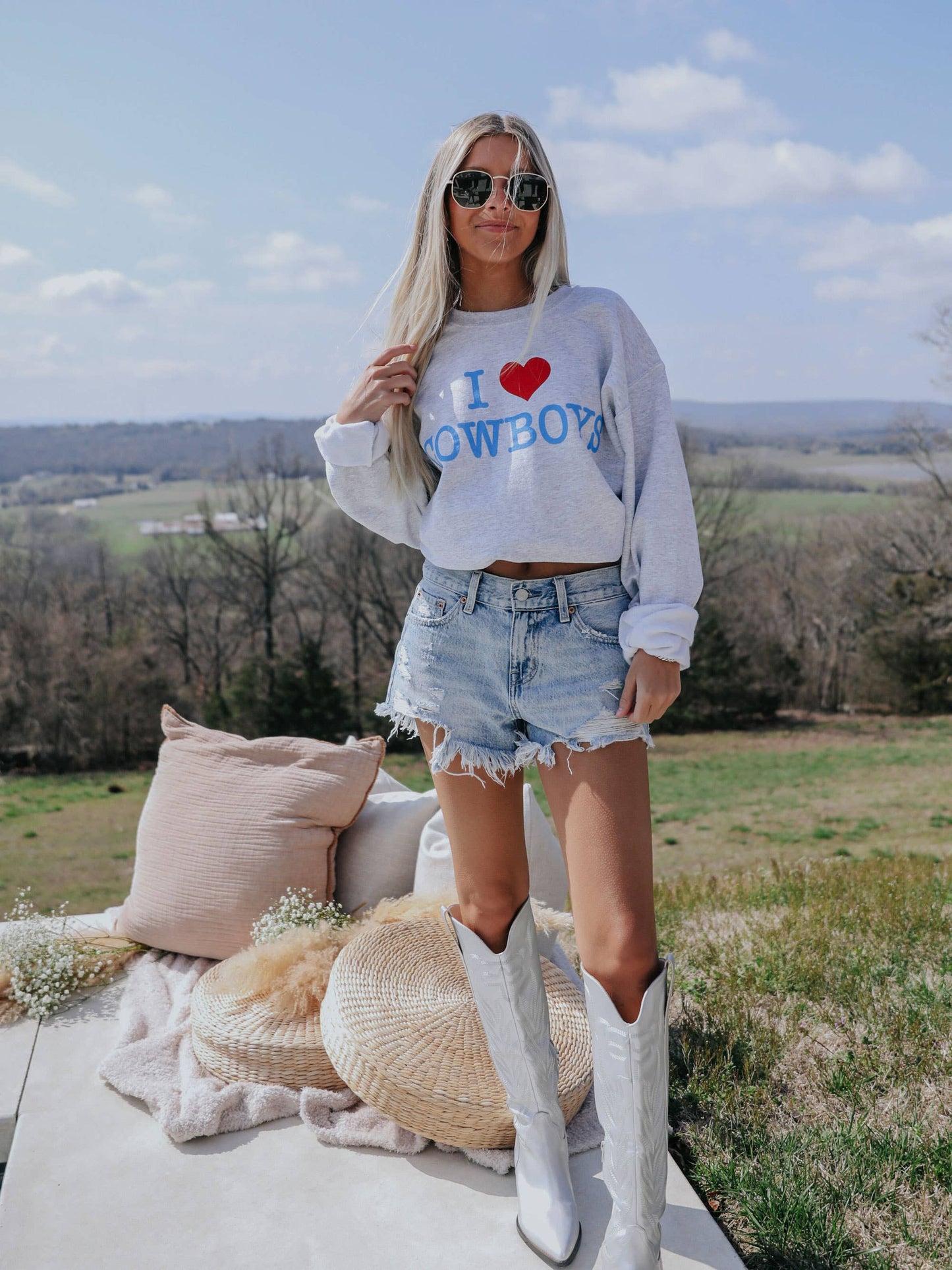 I Love Cowboys Sweatshirt at Bourbon Cowgirl