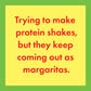 CARD Protein Shakes | Funny Gift | Kitsch Greeting Cards