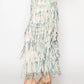 Layered Fringe Tiered Maxi Skirt