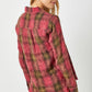 Fringe Bottom Washed Plaid Shirt